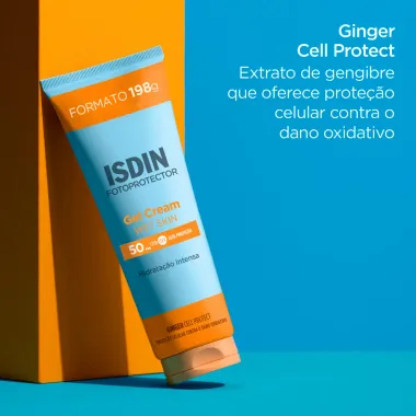 Protetor Solar Isdin Fotoprotector Gel Cream Wet Skin FPS 50 Hidratação Intensa 198g