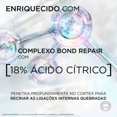 Kit Elseve Bond Repair Shampoo 250ml Condicionador 200ml e Tratamento Pré Shampoo Sachê 7ml