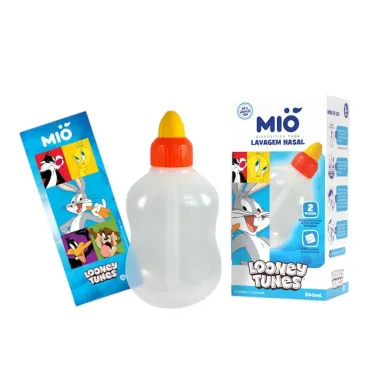 Dispositivo para Lavagem Nasal Mió Looney Tunes 2 Fluidos 240ml