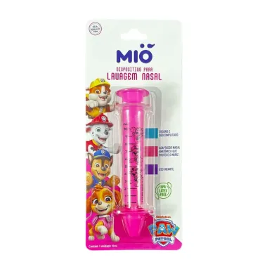 Seringa para Lavagem Nasal Mió Patrulha Canina Cor Rosa 10ml