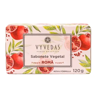 Sabonete em Barra Vegetal Vyvedas Rom&atilde; 120g
