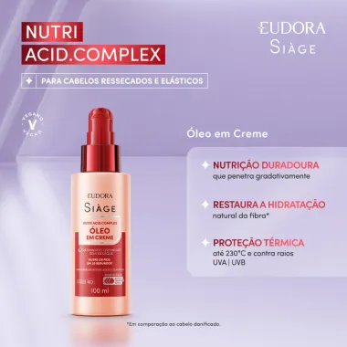 Óleo em Creme Eudora Siàge Nutri Acid Complex 100ml