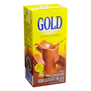 Bebida Láctea Gold Premium Sweet Achocolatado Sem Adição de Açúcar 200ml