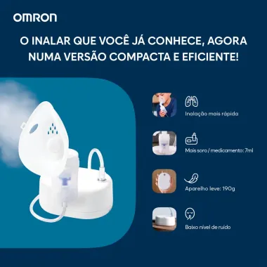 Inalador Compressor Omron Inalar Compact  NE-C810 1 Unidade