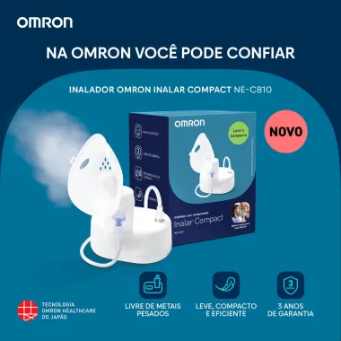 Inalador Compressor Omron Inalar Compact  NE-C810 1 Unidade