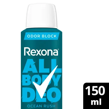 Desodorante Rexona Corporal All Body Deo Ocean Rush Aerossol 150ml