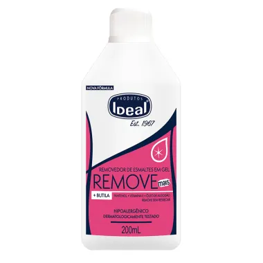 Removedor de Esmalte em Gel Ideal Remove Mais com Butila 200ml