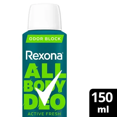 Desodorante Rexona Corporal All Body Deo Active Fresh Aerossol 150ml