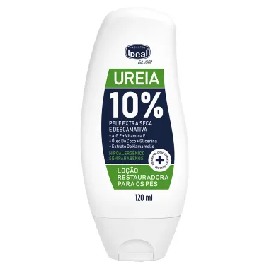Loção Restauradora para os Pés Ideal 10% Ureia Pele Extra Seca e Descamativa 120ml