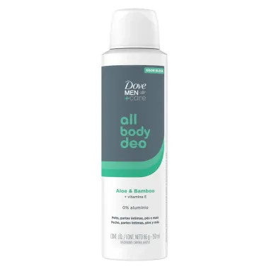 Desodorante Dove Men Care Corporal All Body Aloe & Bamboo Vitamina E Aerosol 150ml