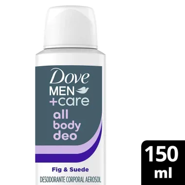 Desodorante Dove Men Care Corporal All Body Deo Fig & Suede Aerossol 150ml