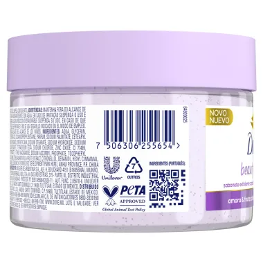 Sabonete Esfoliante Corporal Dove Beauty Scrub Amora e Frutas Cítricas 280g