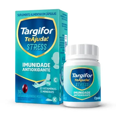 Targifor Teajuda Stress Imunidade Antioxidante com 30 Cápsulas Gelatinosas Moles
