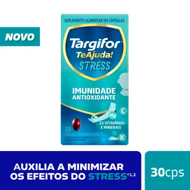 Targifor Teajuda Stress Imunidade Antioxidante com 30 Cápsulas Gelatinosas Moles