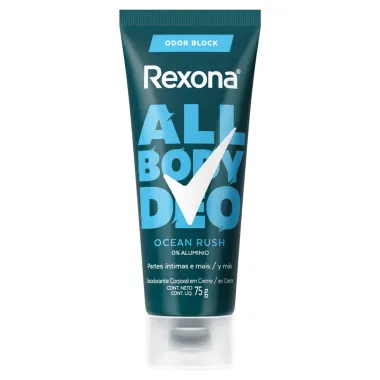 Desodorante Rexona Corporal All Body Deo Ocean Rush Creme 75g