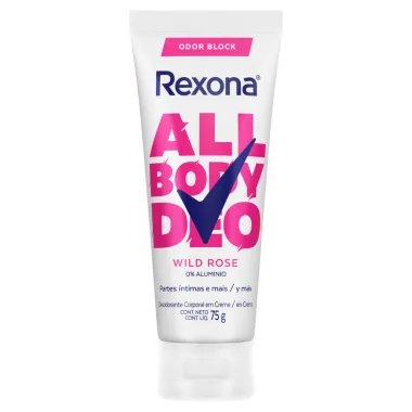 Desodorante Rexona Corporal All Body Deo Wild Rose Creme 75g