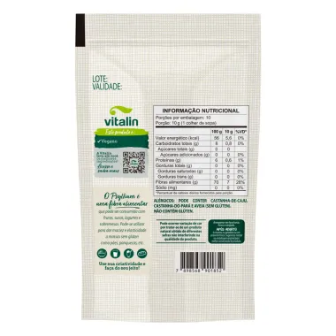 Psyllium em Flocos Vitalin Sachê 100g
