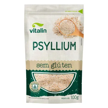 Psyllium em Flocos Vitalin Sachê 100g