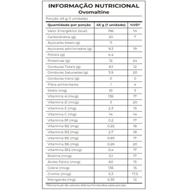Barra de Prote&iacute;na Whey Protein Crisp Integralmedica Ovomaltine com 12g de Prote&iacute;na 45g