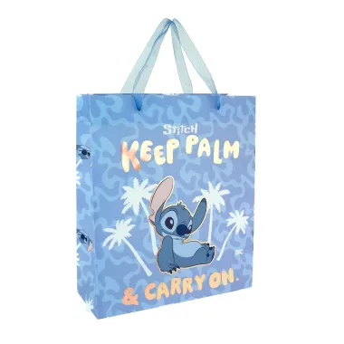 Sacola para Presente Mió Disney Stitch Seda Grande 1 Unidade