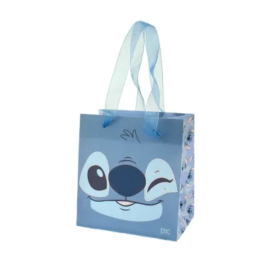 Sacola para Presente Mió Disney Stitch Seda Pequena 1 Unidade