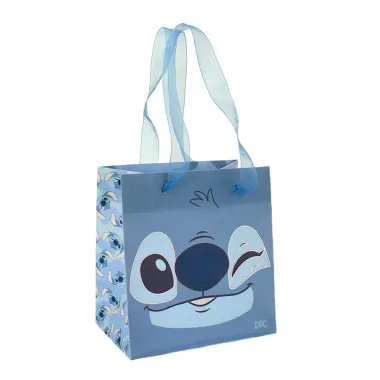 Sacola para Presente Mió Disney Stitch Seda Pequena 1 Unidade