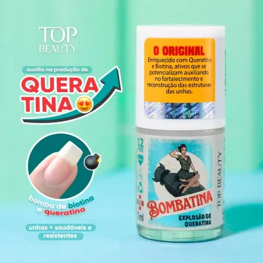 Base de Tratamento Top Beauty Bombatina Explosão de Queratina 7ml