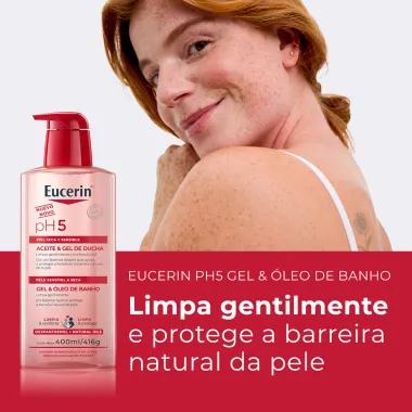 Gel e Óleo de Banho Eucerin pH5 Pele Sensível a Seca 400ml