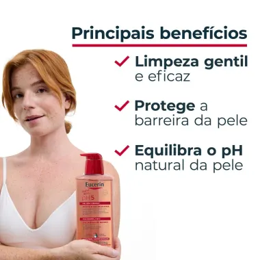 Gel e Óleo de Banho Eucerin pH5 Pele Sensível a Seca 400ml