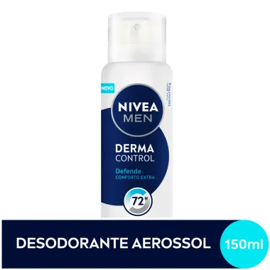Desodorante Nivea Men Derma Control Defende Aerossol 72h Antitranspirante 150ml