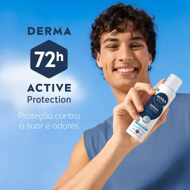 Desodorante Nivea Men Derma Control Defende Aerossol 72h Antitranspirante 150ml
