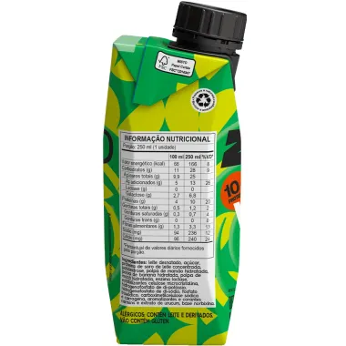 Bebida Láctea Pirancanjuba ZQuad Vita Hit Sabor Vitamina de Frutas com 10g de Proteína 250ml