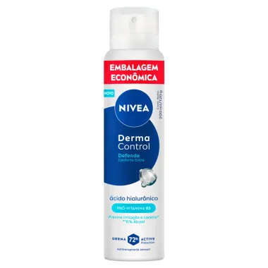 Desodorante Nivea Derma Control Defende Aerossol 72h Antitranspirante 200ml Embalagem Econômica