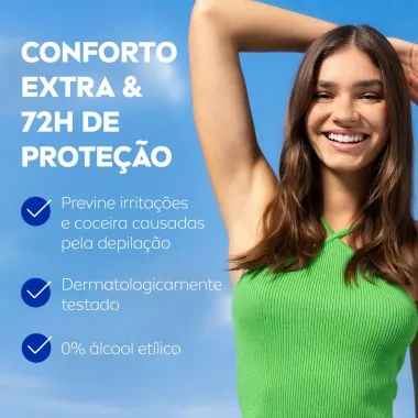 Desodorante Nivea Derma Control Defende Aerossol 72h Antitranspirante 200ml Embalagem Econômica