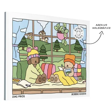 Livro Bobbie Goods Dias Frios com Adesivo Holográfico