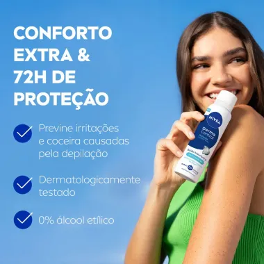 Desodorante Nivea Derma Control Defende Aerossol 72h Antitranspirante 150ml