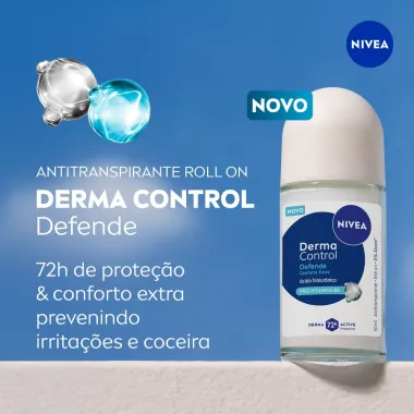 Desodorante Nivea Derma Control Defende Roll-On Antitranspirante 50ml