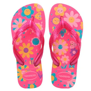 Sandália Havainas Kids Flores Rosa Flux 27/28 1 Par