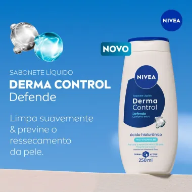 Sabonete Líquido Nivea Derma Control Defende Suave 250ml