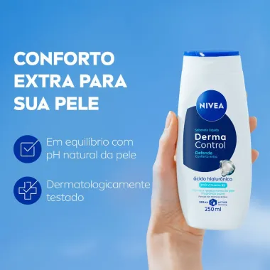 Sabonete Líquido Nivea Derma Control Defende Suave 250ml