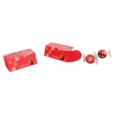 Chocolate Lindt Lindor Sabor Chocolate Ao Leite com Recheio Cremoso 25g