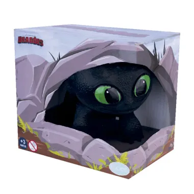 Boneco DreamWorks Eclipse Baby Dragão Como Treinar seu Dragão Pupee Mini 3+ Anos 1 Unidade