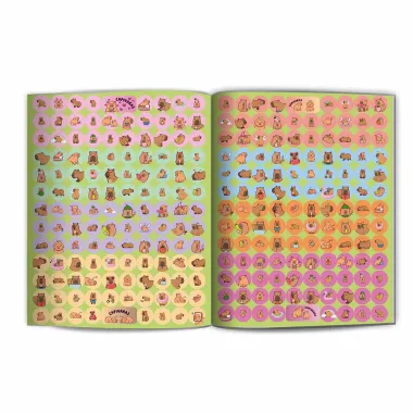 Livro Capivaras Culturama de Atividades para Colorir com 500 Adesivos