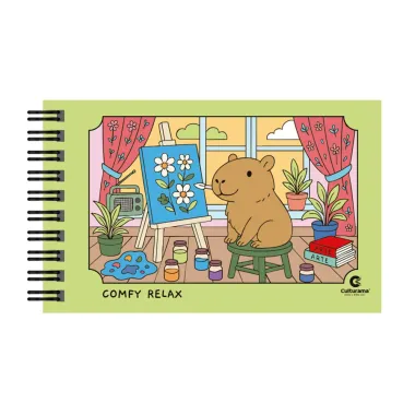 Livro para Colorir Capivaras Comfy Relax Cuturama