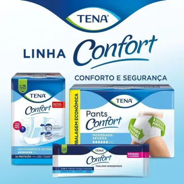 Roupa Íntima Tena Pants Confort Tamanho G/EG Leve 18 e Pague 16 Unidades