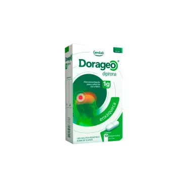 Dorageo Dipirona 1G Enxaqueca com 10 Comprimidos