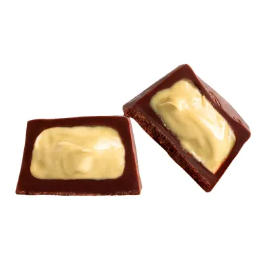 Bombom Luckau 54% Cacau com Creme de Pistache Zero Açúcar 16,5G