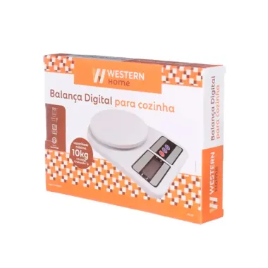Balança Digital Western Home Para Cozinha Até 10Kg