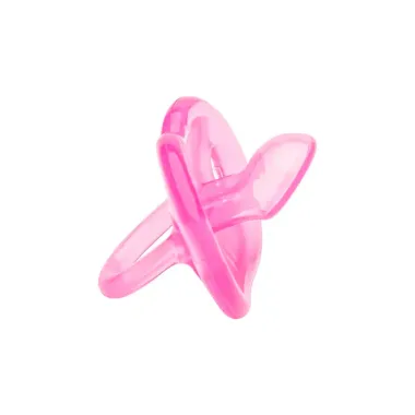 Chupeta Lolly Kinddy Silicone 0-6 Meses Rosa 1 Unidade