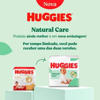 Fralda Huggies Natural Care Tamanho M 78  Unidades Descart&aacute;veis